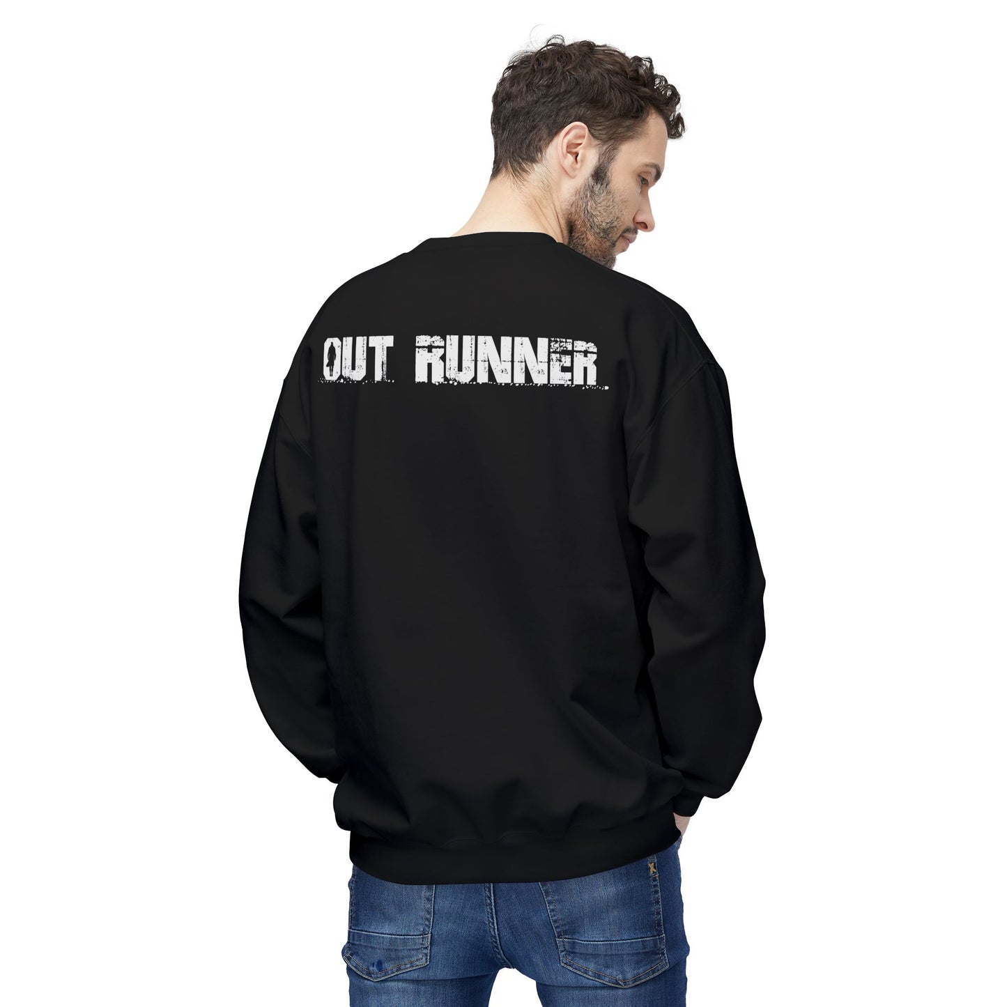 Official Out Runner Logo - Unisex Fleece Crewneck Sweatshirt