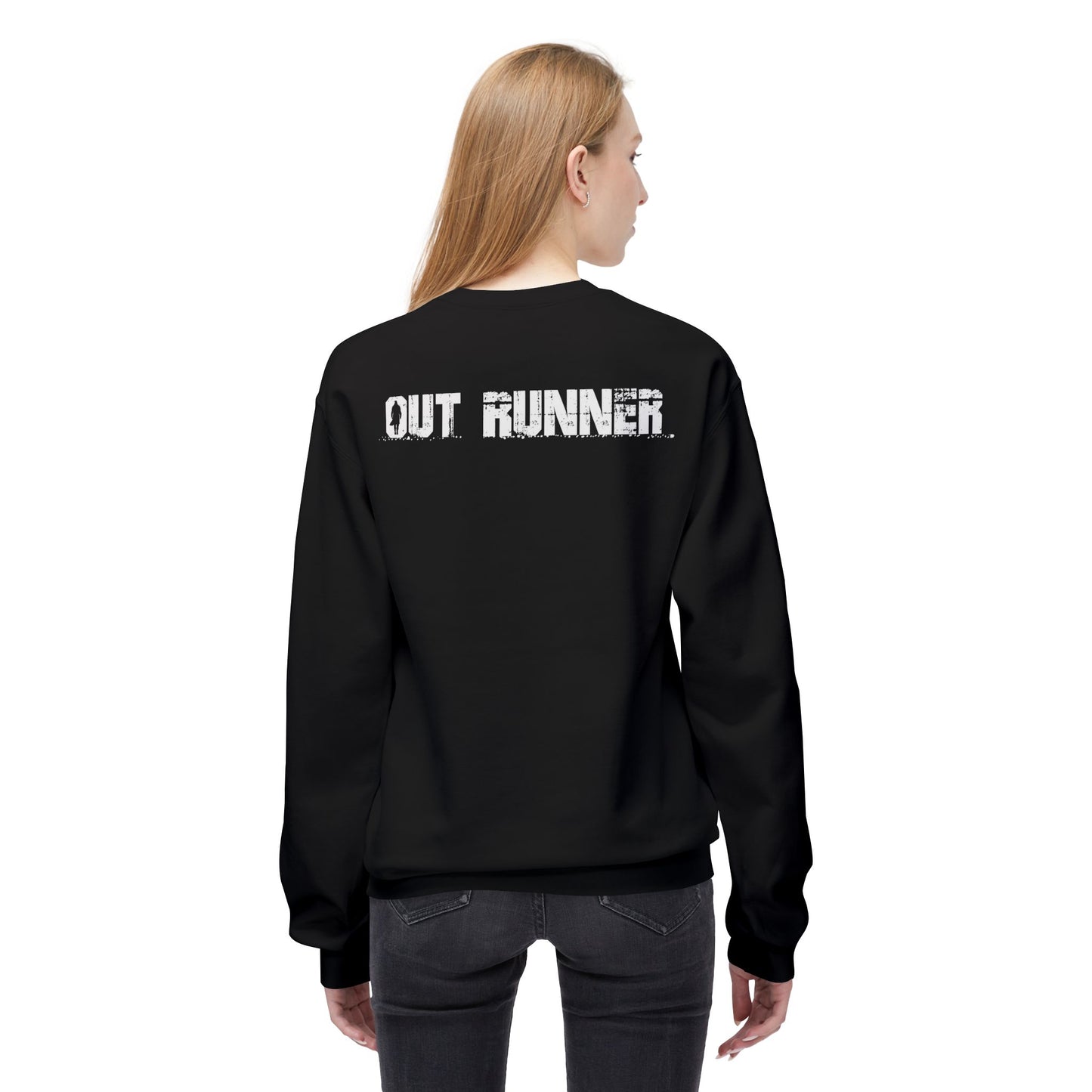 Official Out Runner Logo - Unisex Fleece Crewneck Sweatshirt