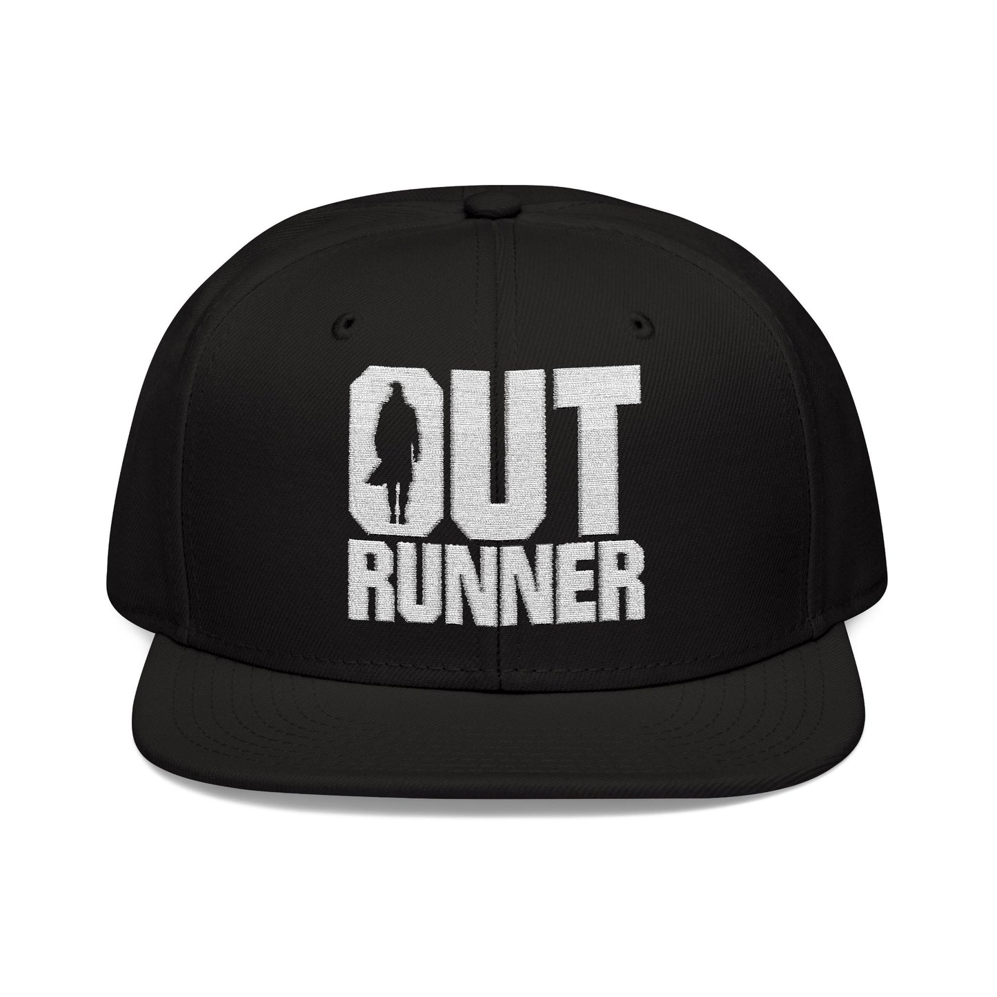 OUT RUNNER Embroidered Snapback Cap