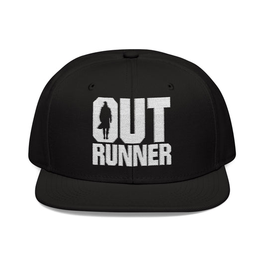 OUT RUNNER Embroidered Snapback Cap